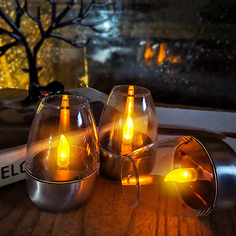 Outdoor Power For Wedding - Solar Powered Flameless Candles Outdoor Waterproof
