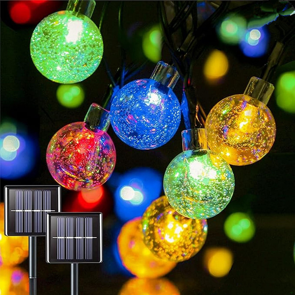Outdoor Power Outlet Solar - 1pc Solar Crystal Ball Fairy String