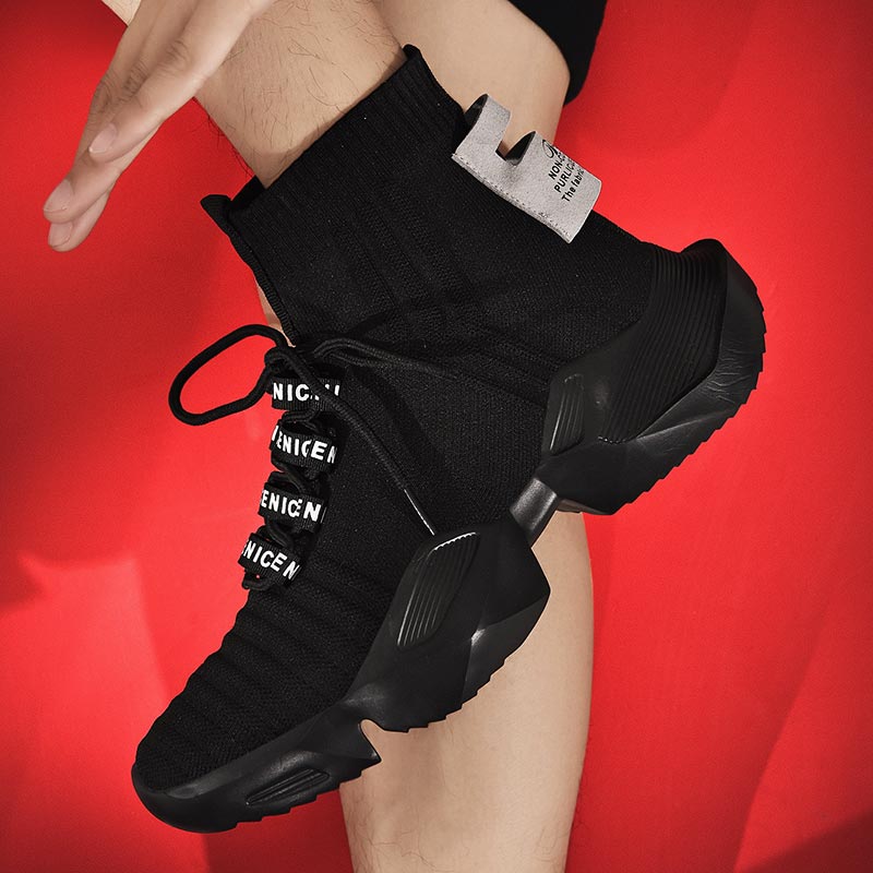 Outdoor Power Mop - Plus Size Hightop High-soled Men Sport