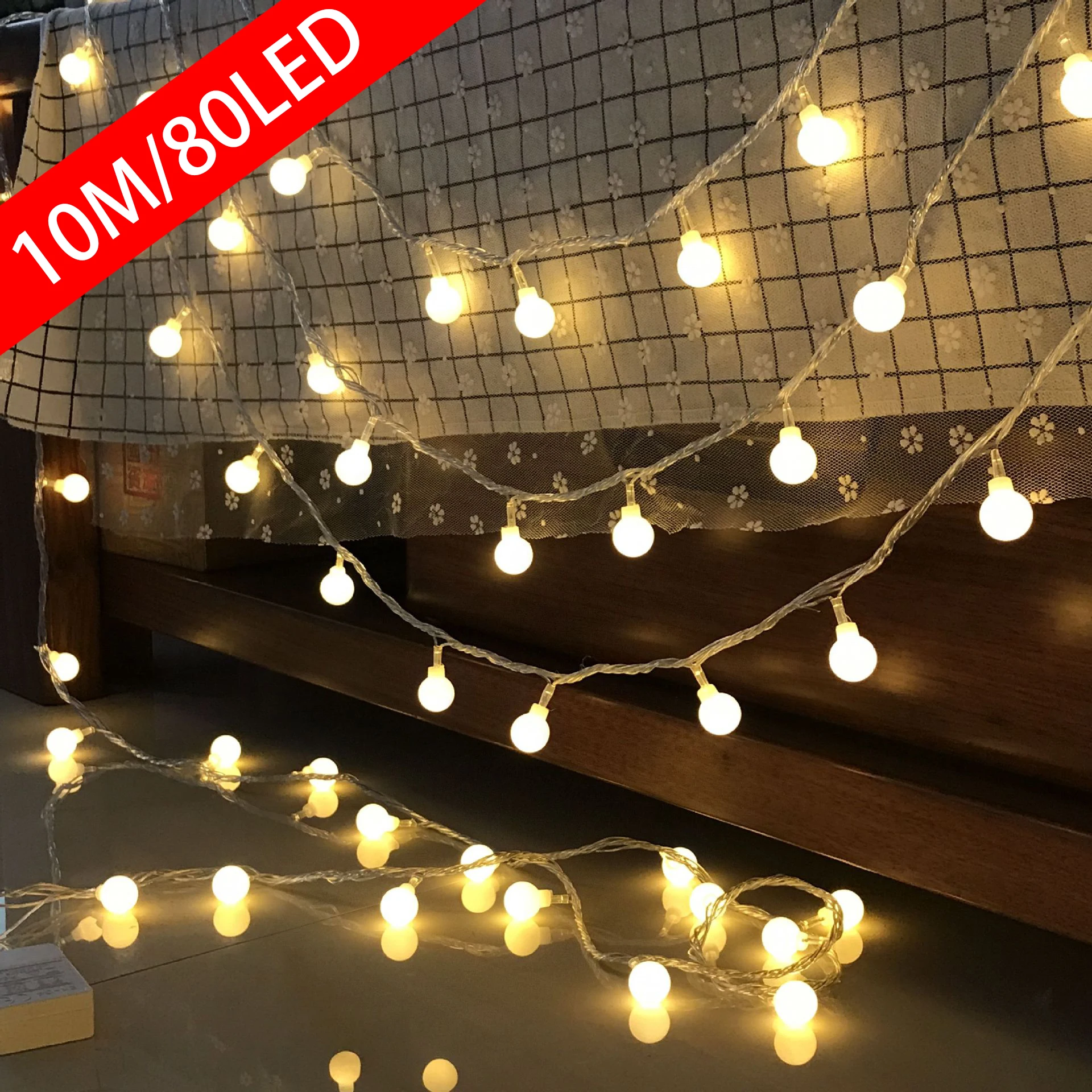 Outdoor Power For Wedding - 10M USB/Battery Power Ball LED String