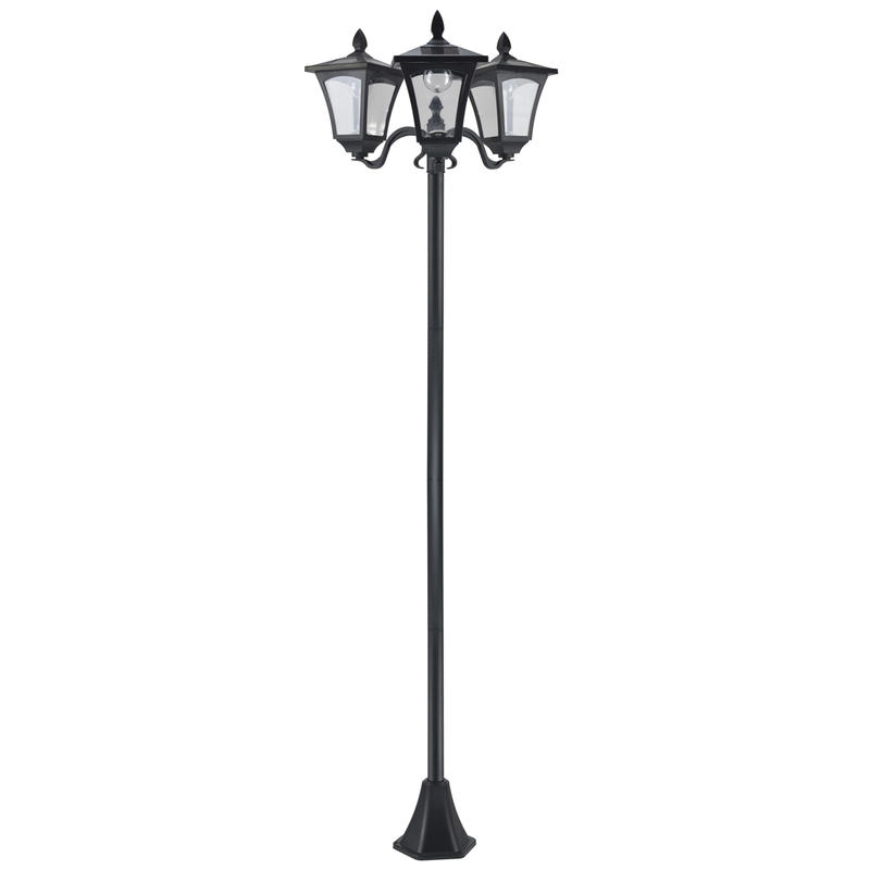 Outdoor Power Head - Outsunny Outdoor Lamp Post Lights, Triple