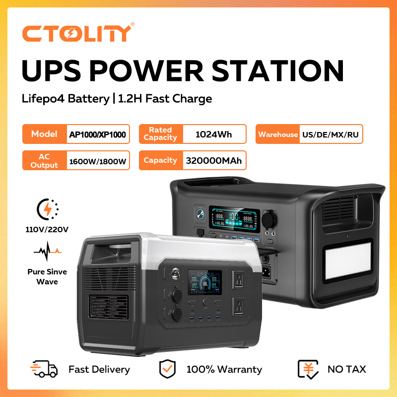 CTOLITY 1800W Portable Power S - Outdoor Power Outlet Solar 리뷰 및 가격