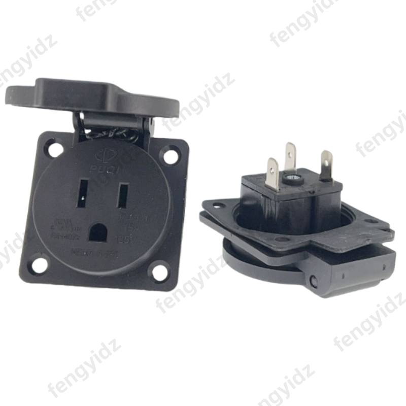 Black 125V 15A 20A IP44 CE Ame - Outdoor Power Inlet Box 리뷰 및 가격