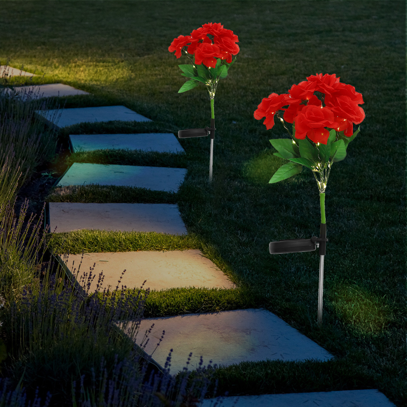 Solar Powered 7-Head Rose Flow - Outdoor Power Head 리뷰 및 가격