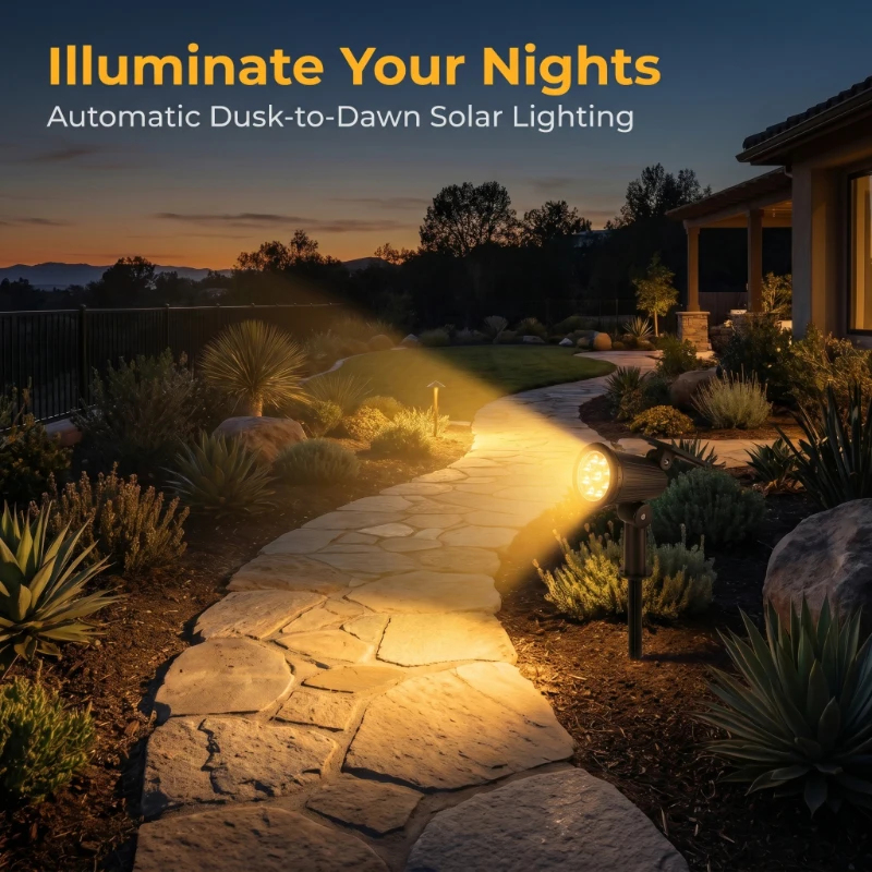 2PCS Solar Powered LED Spotlig - Outdoor Power Outlet Solar 리뷰 및 가격