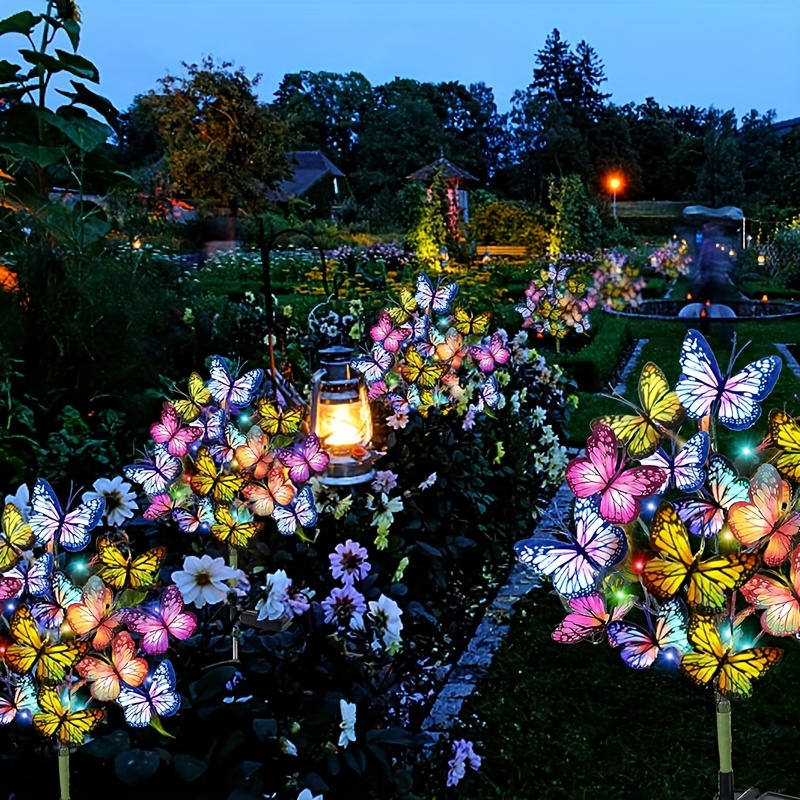 Solar LED Butterfly Garden Lig - Outdoor Power Outlet Solar 리뷰 및 가격