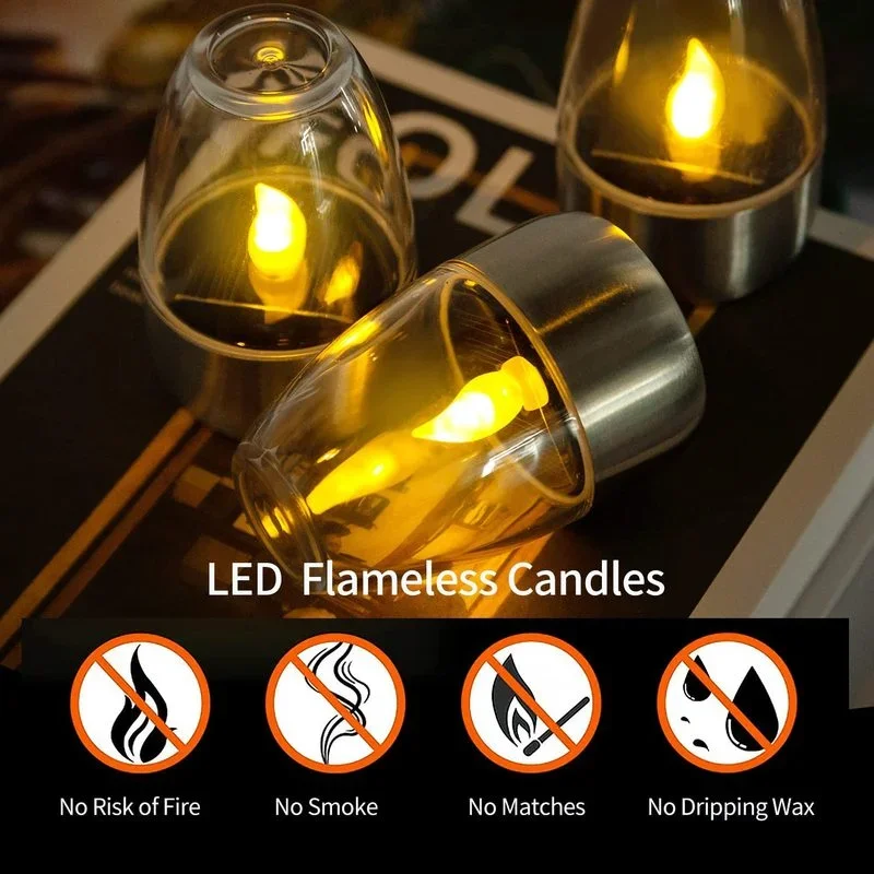 Solar Powered Flameless Candle - Outdoor Power For Wedding 리뷰 및 가격