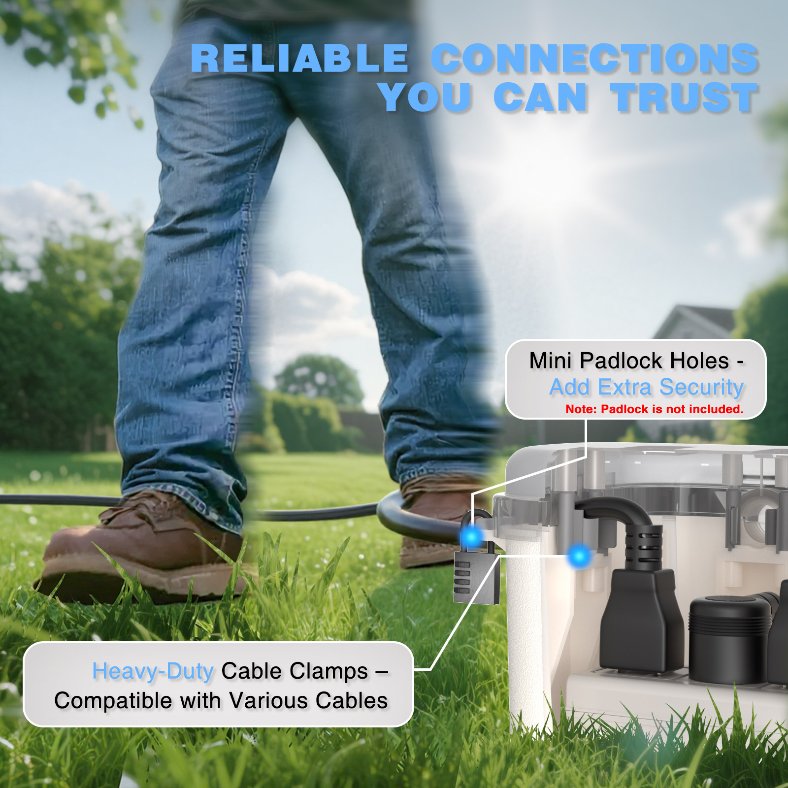 Waterproof Outdoor Electrical  - Outdoor Power Strip With Cover 리뷰 및 가격