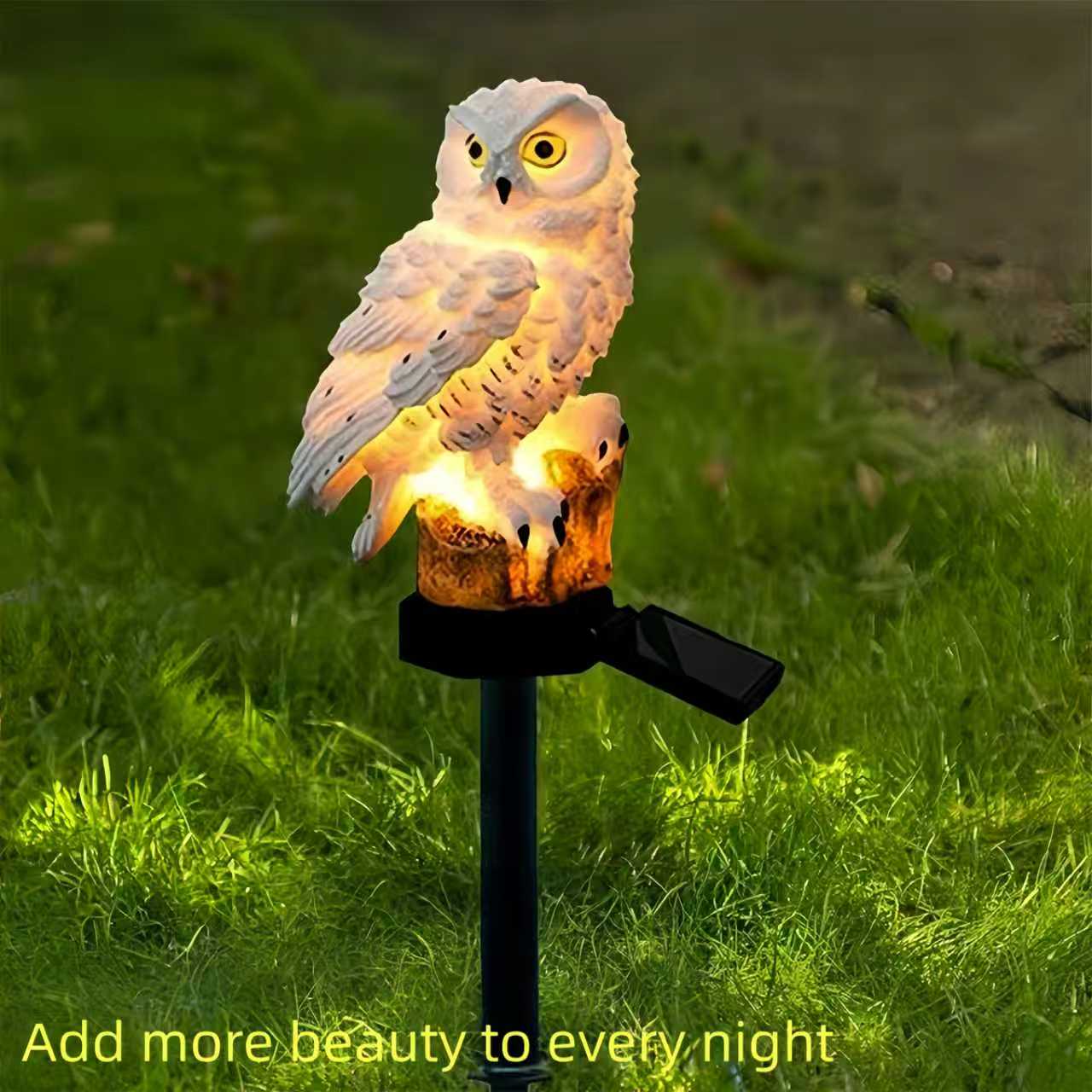 Solar Owl Garden Stake Light O - Outdoor Power Outlet Solar 리뷰 및 가격