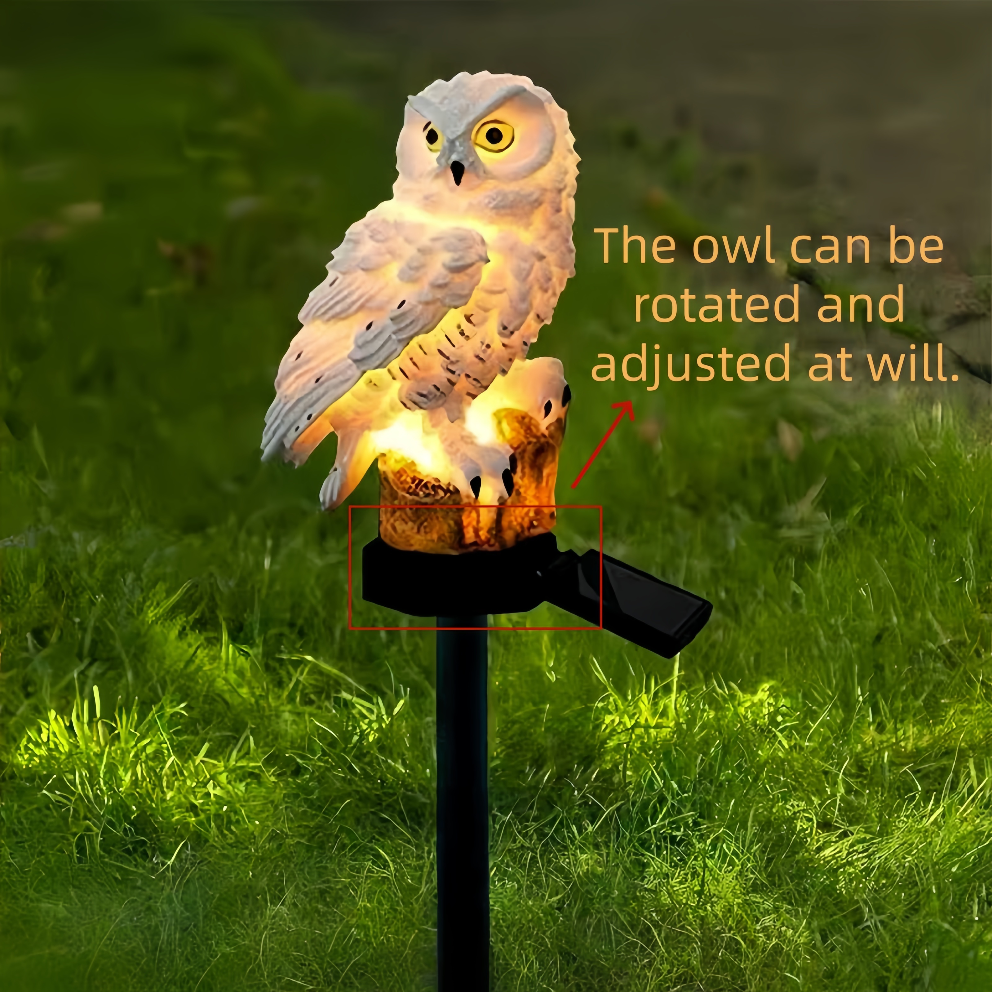Solar Owl Garden Stake Light O - Outdoor Power Outlet Solar 리뷰 및 가격