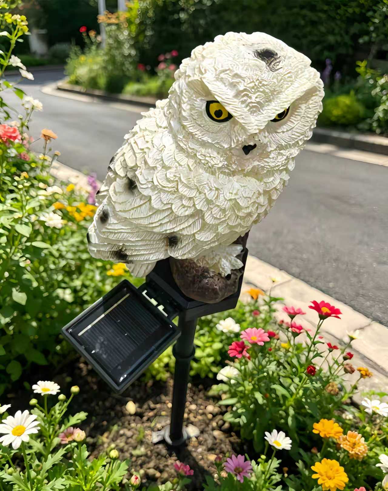 Solar Owl Garden Stake Light O - Outdoor Power Outlet Solar 리뷰 및 가격