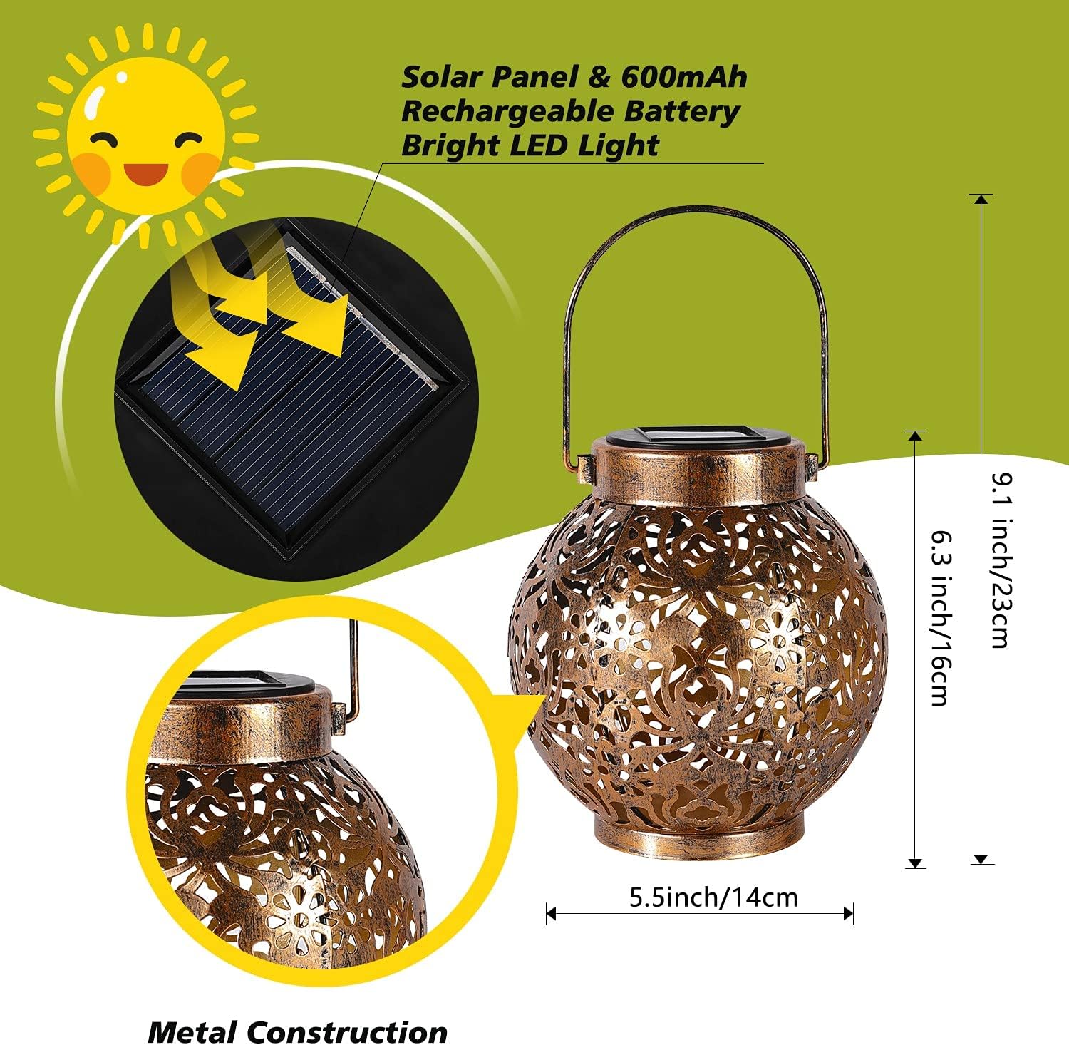 1-6PCS Moroccan Solar Lanterns - Outdoor Power Outlet Solar 리뷰 및 가격