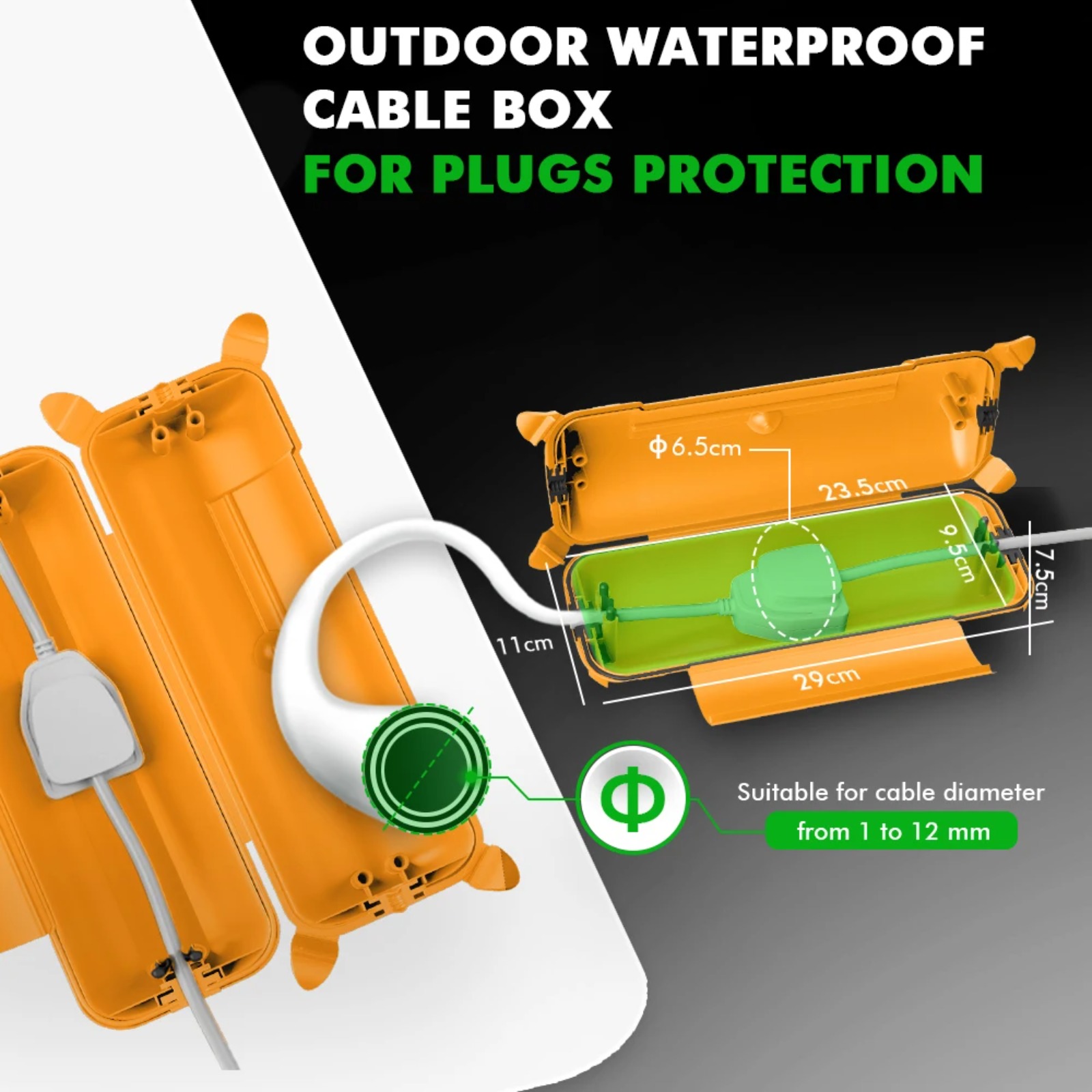 IP44 Outdoor Extension Cord Co - Outdoor Power Strip With Cover 리뷰 및 가격