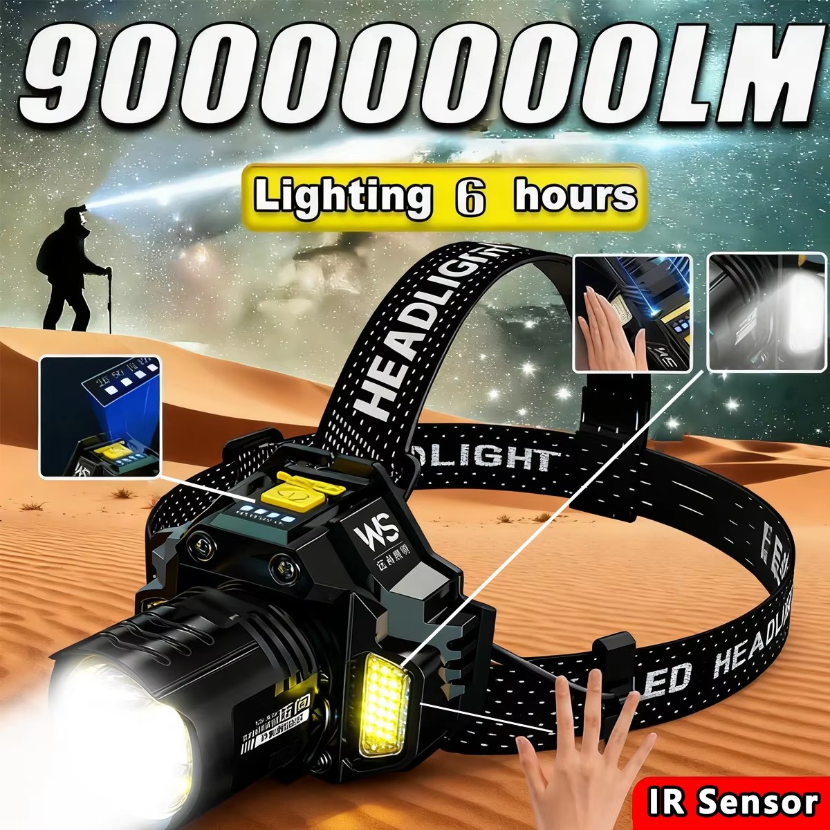 Rechargeable Powerful LED Head - Outdoor Power Head 리뷰 및 가격