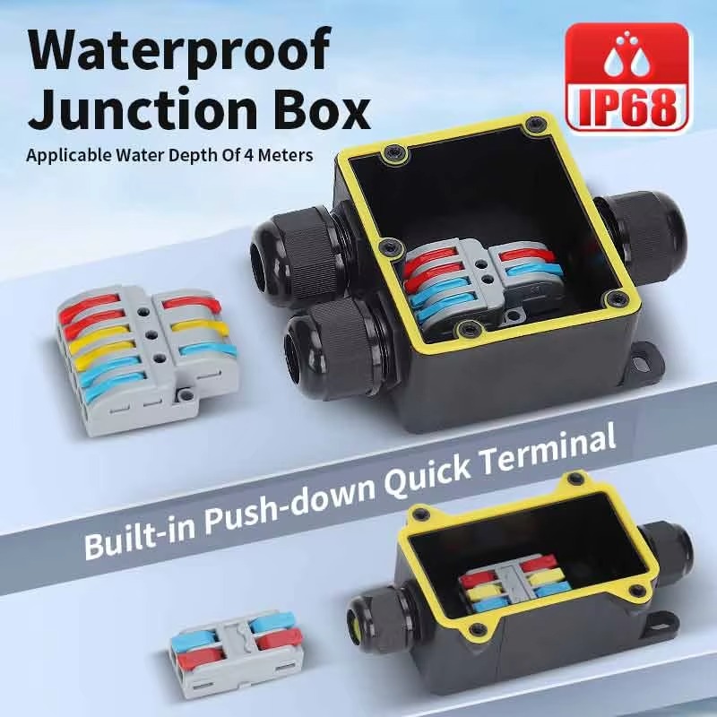 Junction Box Waterproof IP68 2 - Outdoor Power Line 리뷰 및 가격