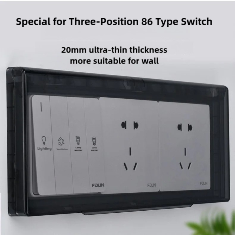 1PC 86 Type Three Socket Prote - Outdoor Power Strip With Cover 리뷰 및 가격
