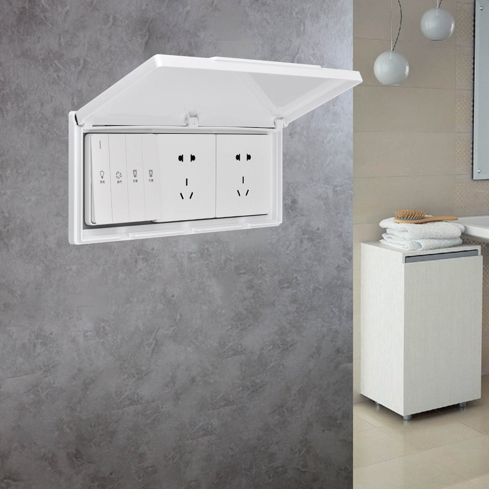 1PC 86 Type Three Socket Prote - Outdoor Power Strip With Cover 리뷰 및 가격