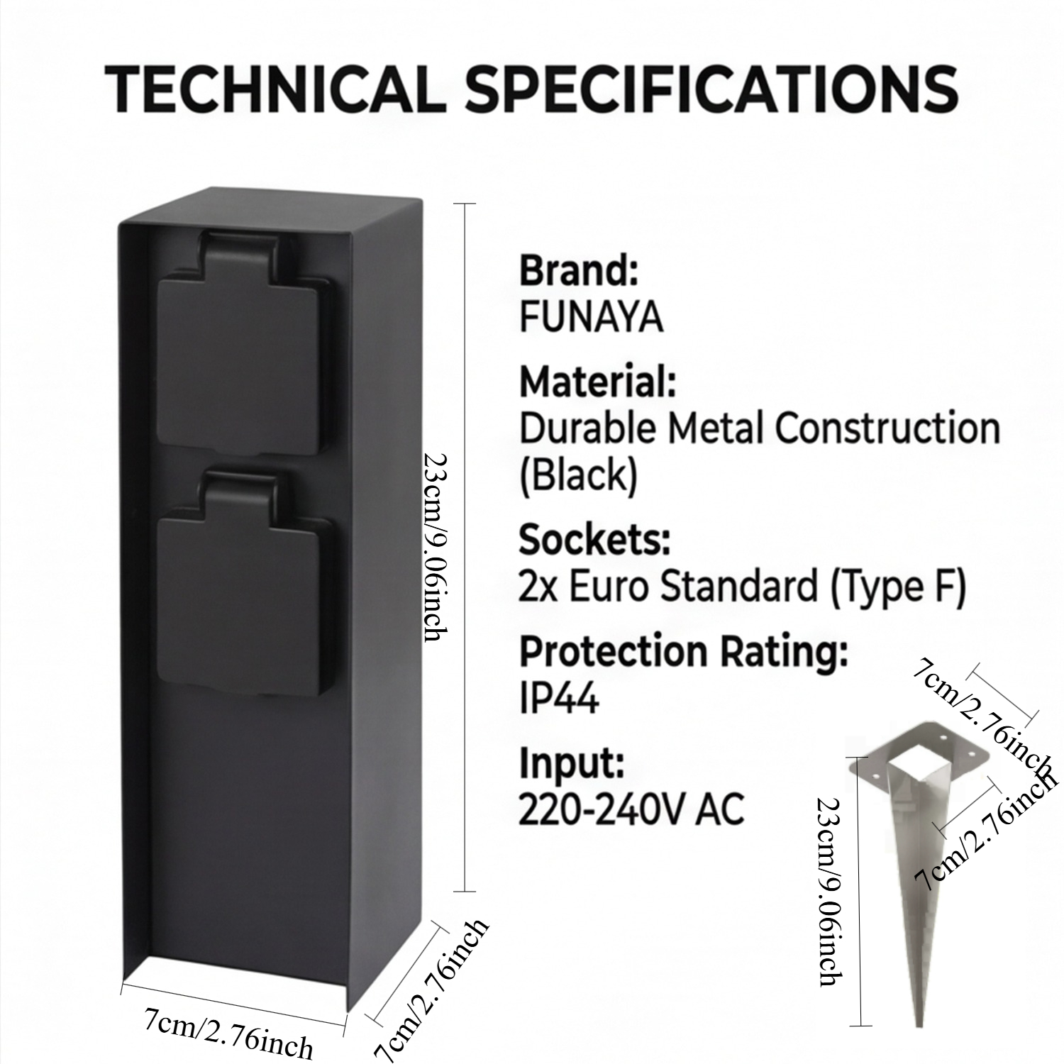 FUNAYA Outdoor IP44 Waterproof - Outdoor Power Inlet Box 리뷰 및 가격