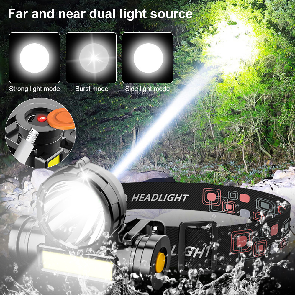 USB LED Rechargeable COB Headl - Outdoor Power Head 리뷰 및 가격