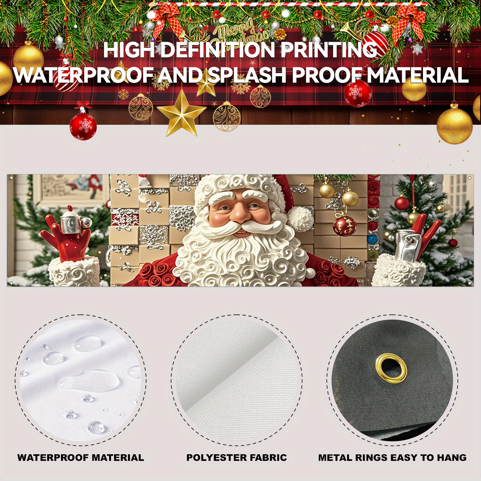 Vintage Santa Claus yard banne - Outdoor Power For Wedding 리뷰 및 가격