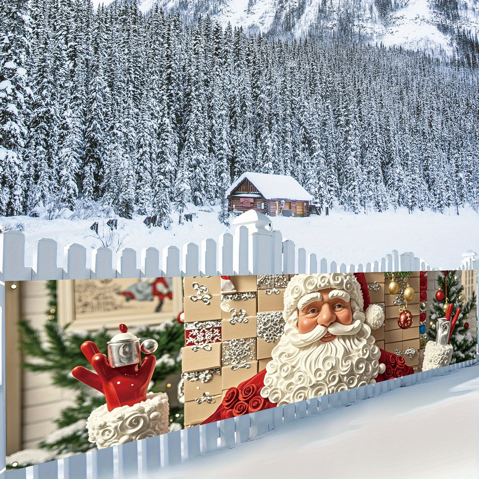 Vintage Santa Claus yard banne - Outdoor Power For Wedding 리뷰 및 가격