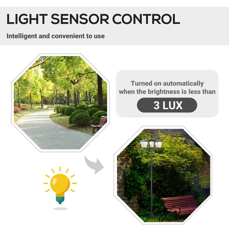 Outsunny Outdoor Lamp Post Lig - Outdoor Power Head 리뷰 및 가격
