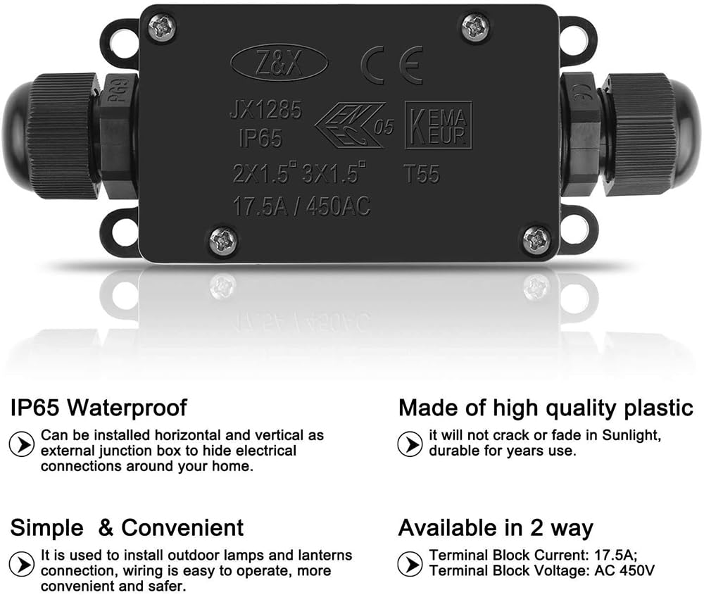 3pcs 2Way IP65 Waterproof Outd - Outdoor Power Line 리뷰 및 가격