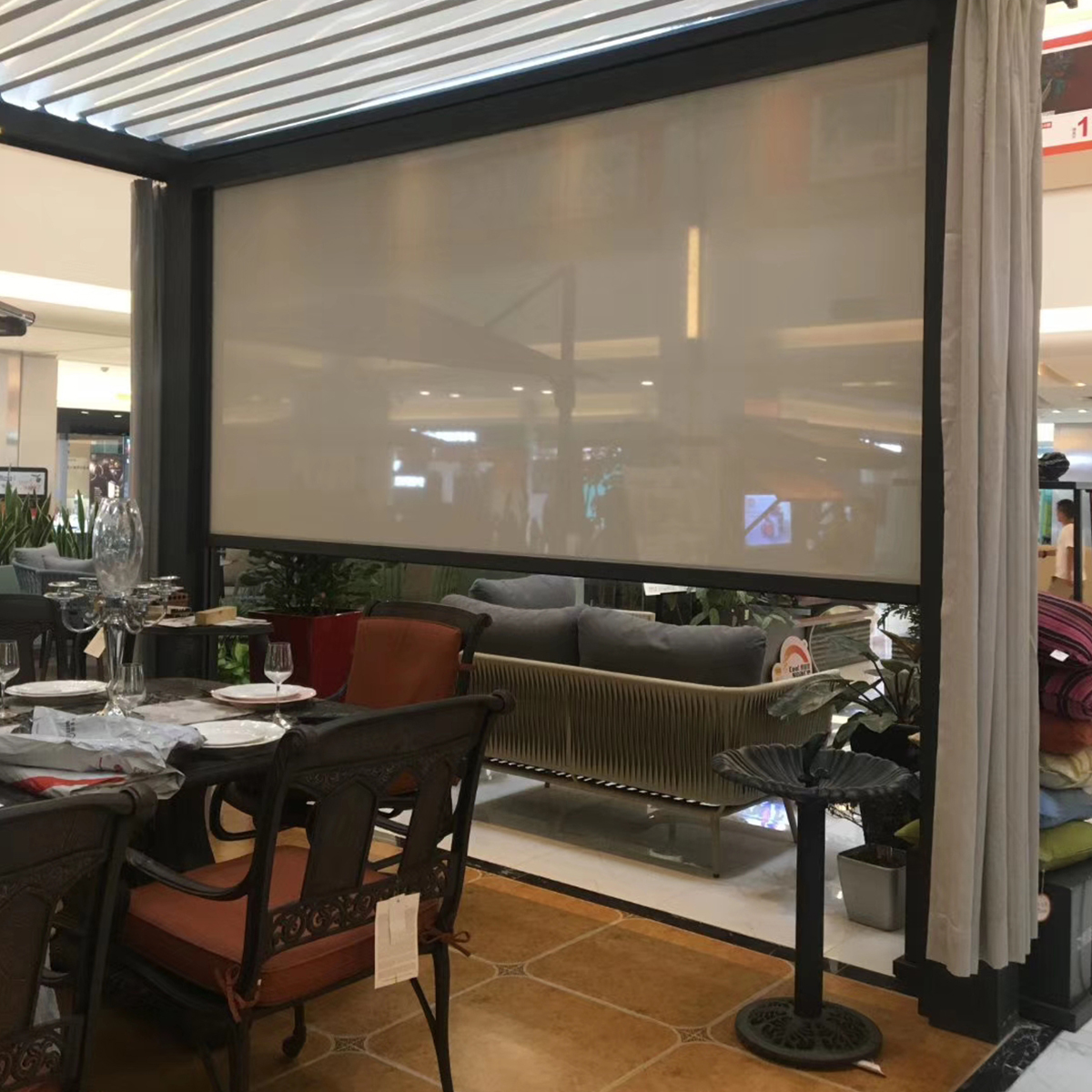 Built-In Waterproof Windproof  - Outdoor Power Blinds 리뷰 및 가격