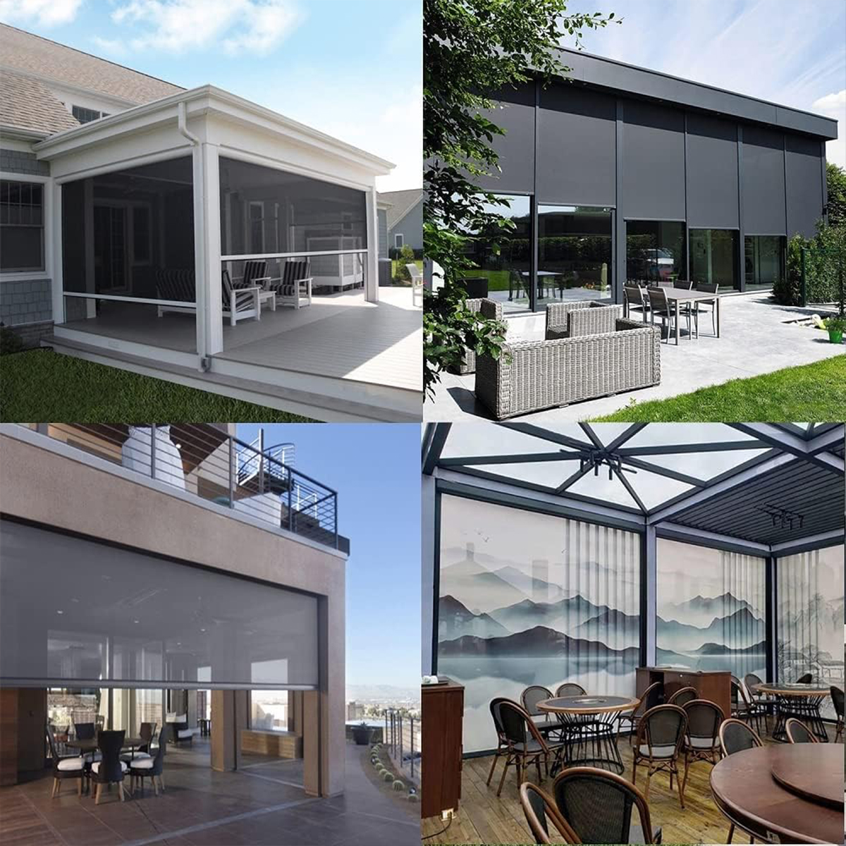 Built-In Waterproof Windproof  - Outdoor Power Blinds 리뷰 및 가격