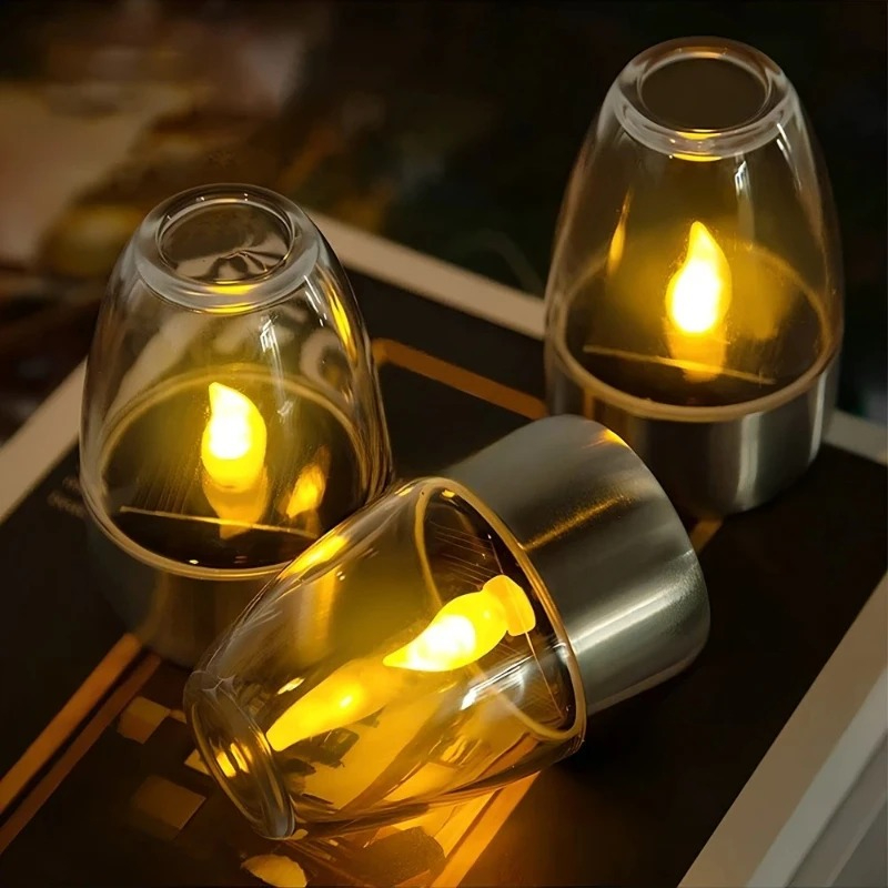 LED Solar Candles Light Flamel - Outdoor Power Outlet Solar 리뷰 및 가격