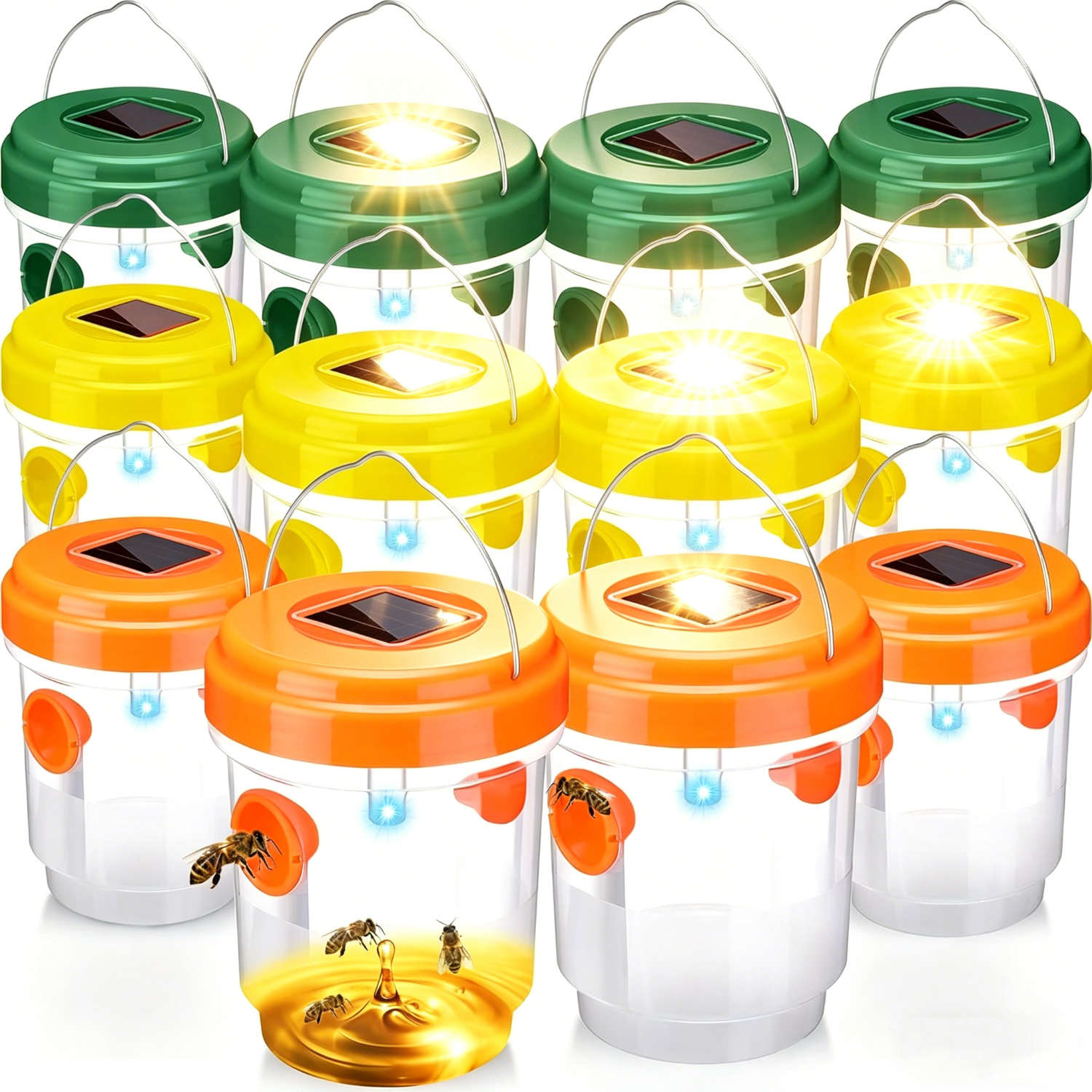 1-6PCS Solar Wasp Trap Waterpr - Outdoor Power Outlet Solar 리뷰 및 가격