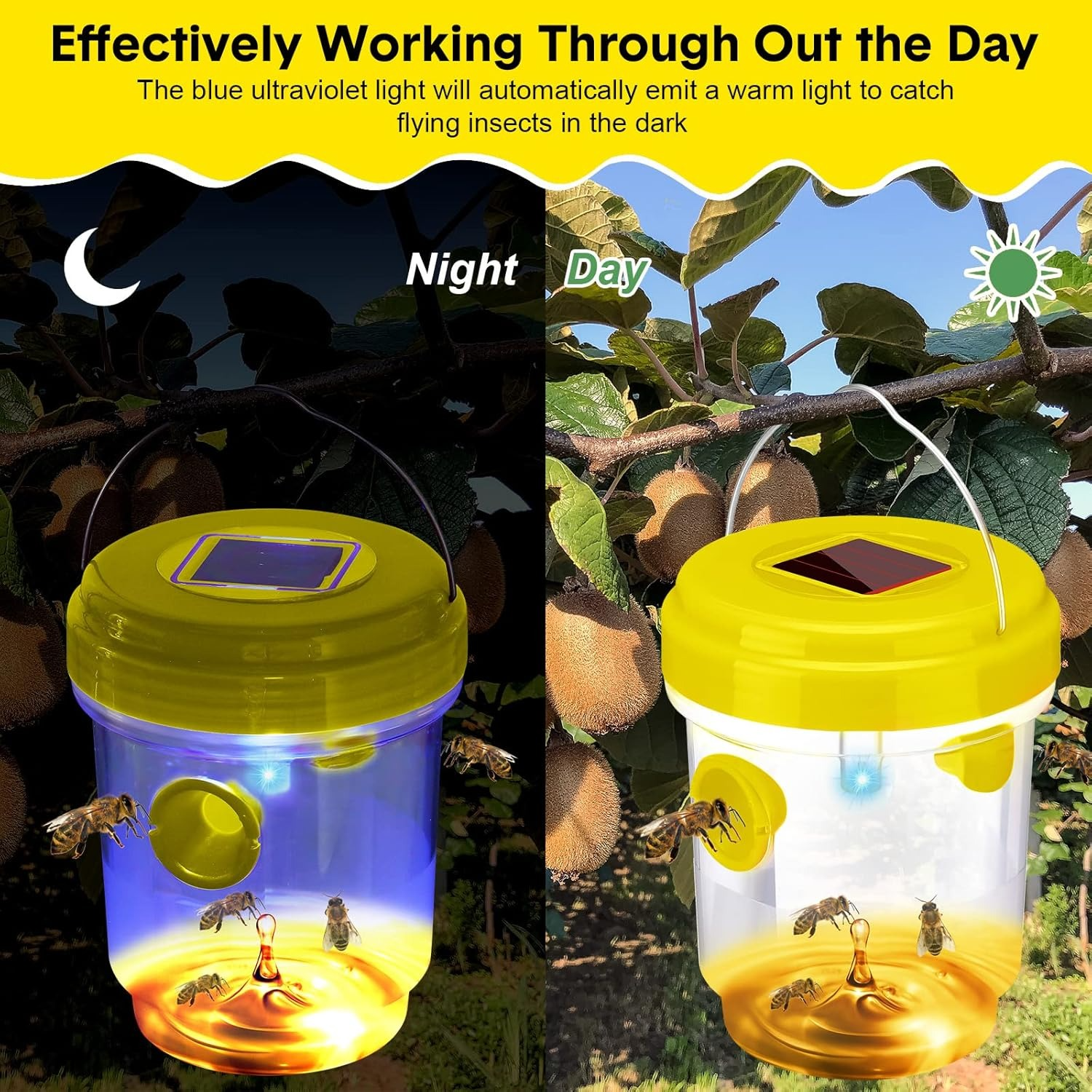 1-6PCS Solar Wasp Trap Waterpr - Outdoor Power Outlet Solar 리뷰 및 가격